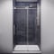 Anzzi 48 in. x 76 in. H Sliding Frameless Shower Door in Brushed Nickel w/ Tsunami Guard Tempered Glass SD-AZ13-01BN - alternate 1